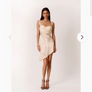 Chic Asymmetrical White Dress